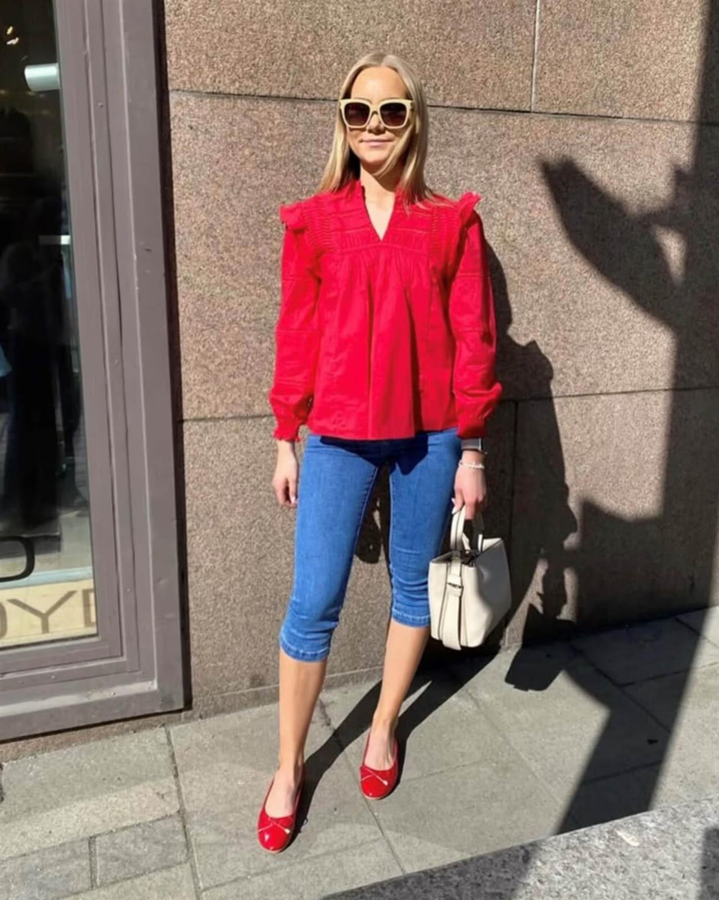 Floyd Capri Gunilla Medium Jeansblå
