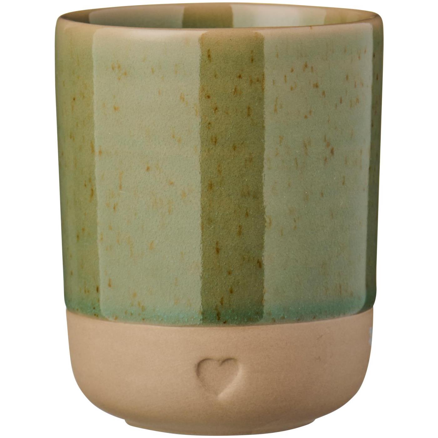 Ib Laursen Krus M/Hjertedekor grønt u/hank