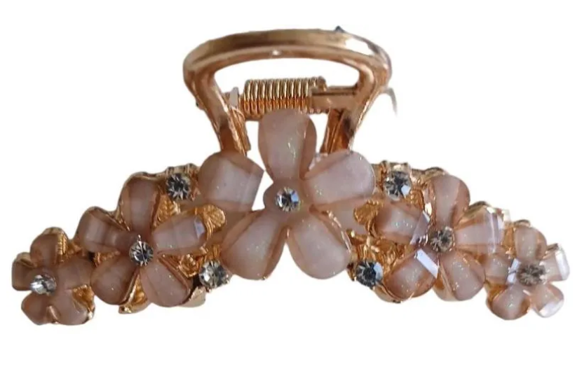 Nora Norway Hairclip 23 Flower Open Brown