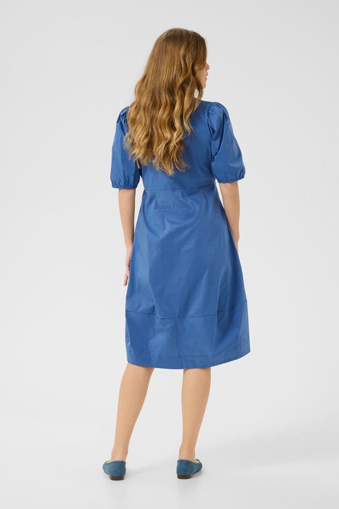 Culture CUantoinett SS Placket Dress Bijou Blue