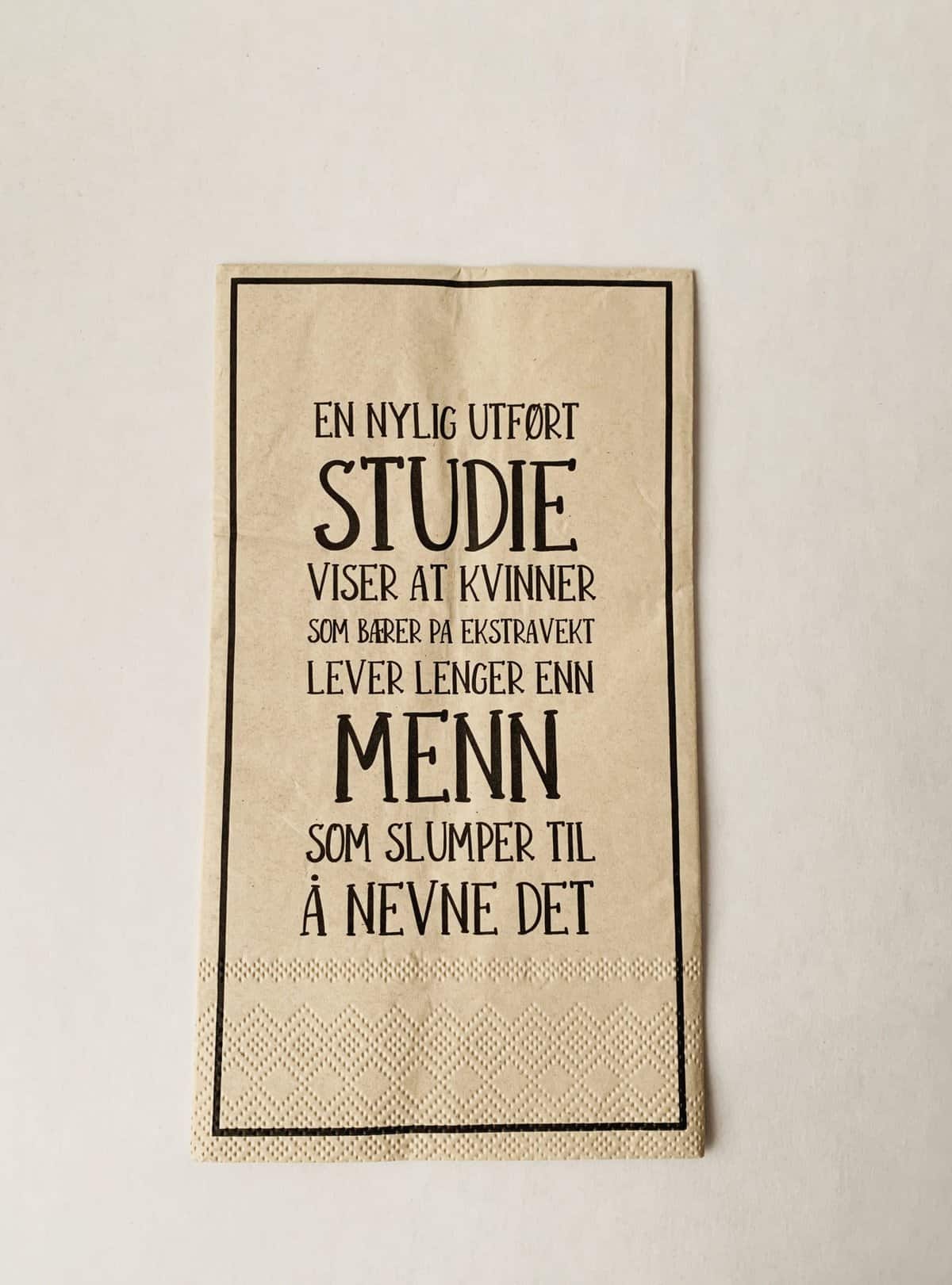 Trend Servietter "Nylig Utført Studie" 33×40 Cm