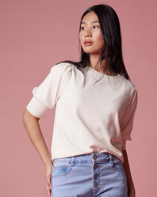 Floyd Agni Strikkegenser White