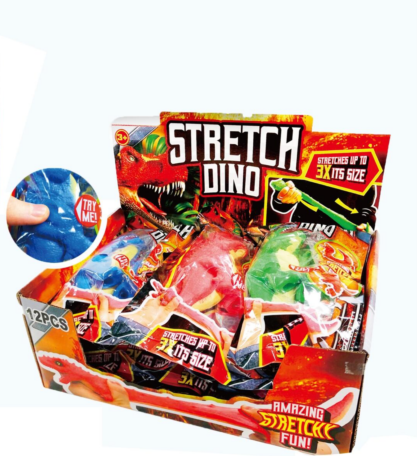 Stretchy Dino Sand Filled