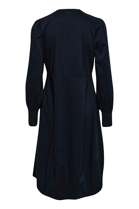 Culture CUantoinett Rib Dress Blue Iris