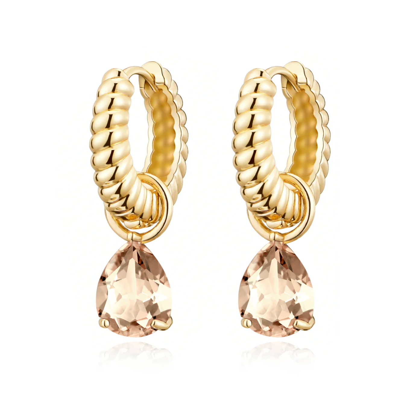 Nora Norway Mira Drop Ear Champagne