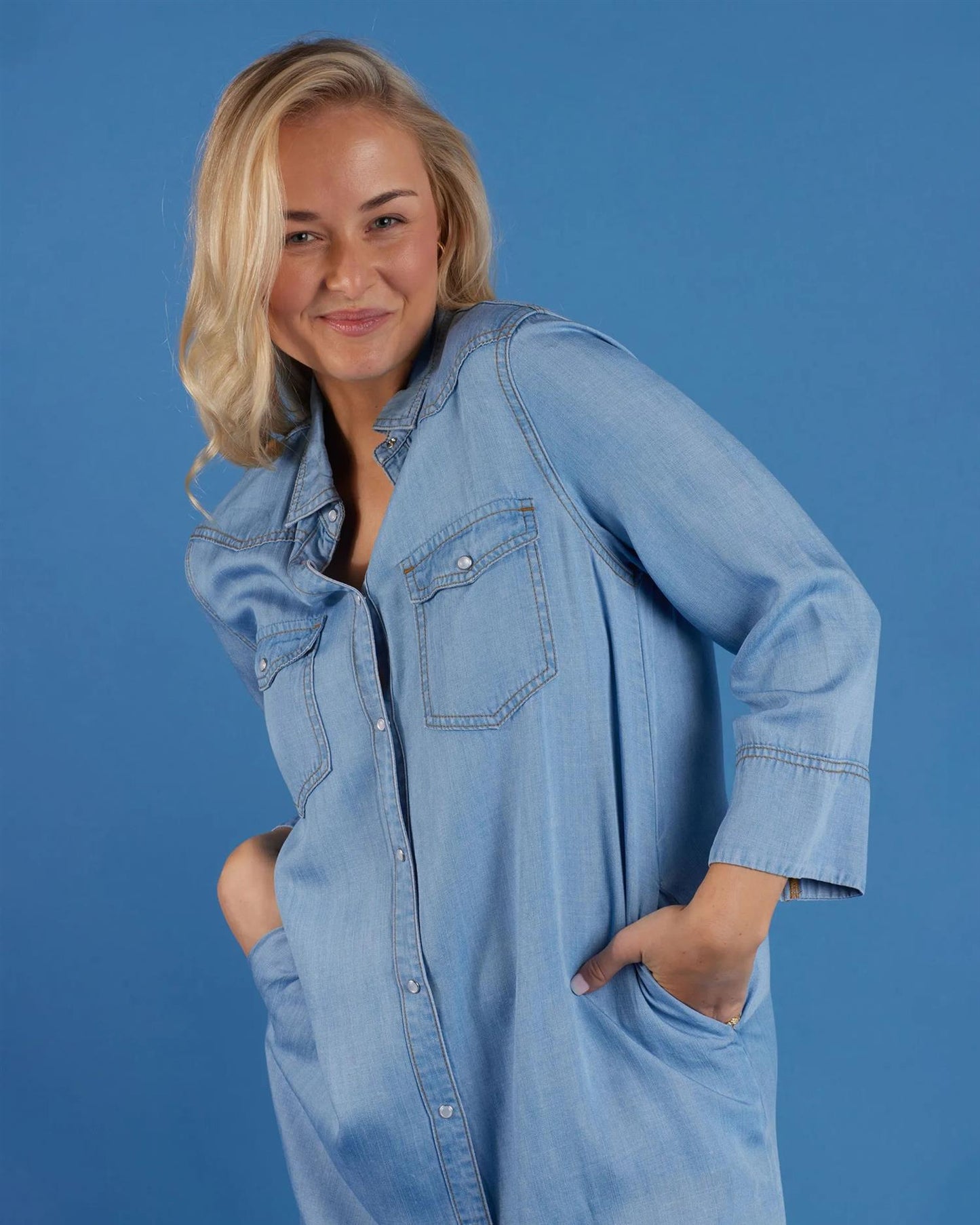 Floyd Denimkjole Avianna Lt. Blue