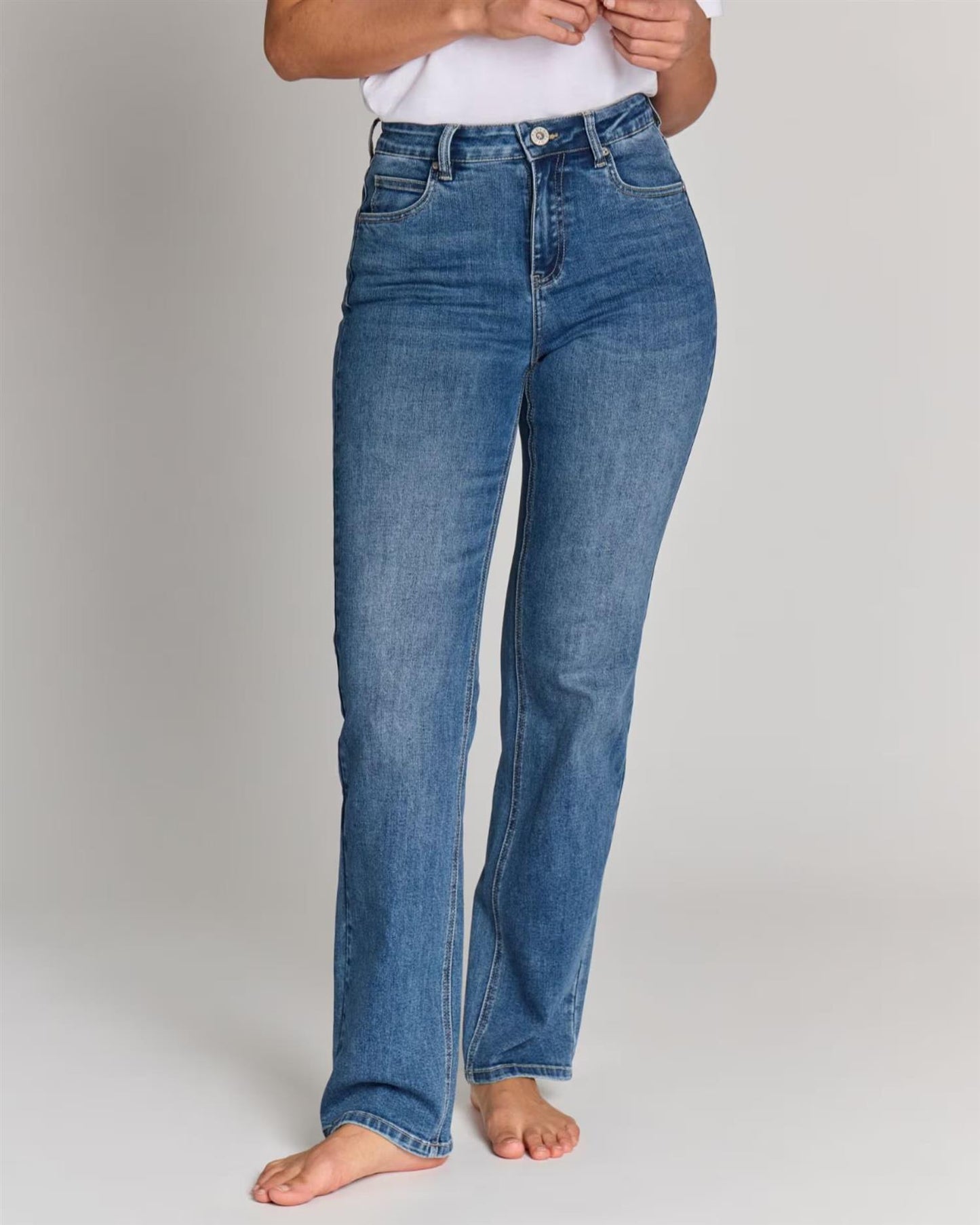 Floyd Bukse Hana 1016, Medium Jeans Blue (30 tommer)