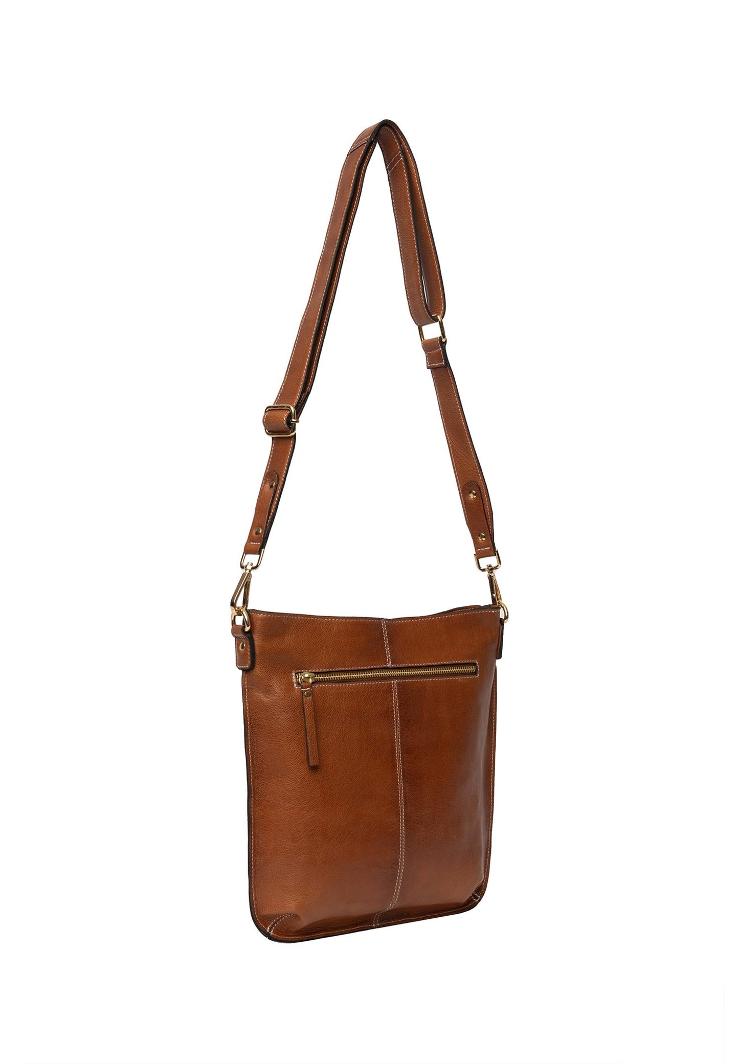 RE:DESIGNED Skinnveske Fillis Big Crossover Walnut 100% Skinn