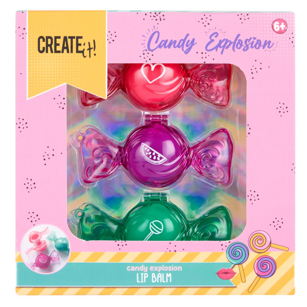 Lip Balm Karameller 3 Stk Candy Explosion
