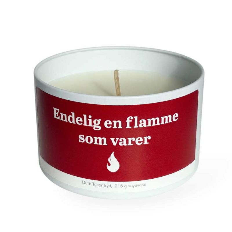 Duftlys "Endelig En Flamme Som Varer"