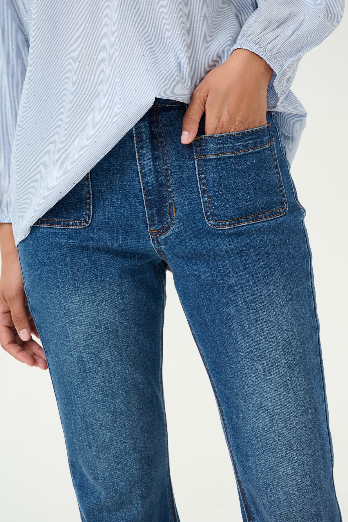 Kaffe Clothing KAsinem Flared Jeans Medium Blue Denim