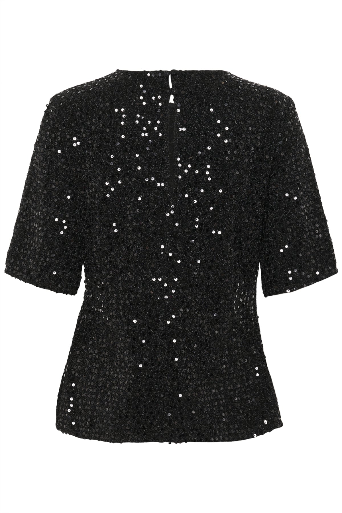 Culture CUtamera Sequin Blouse Black
