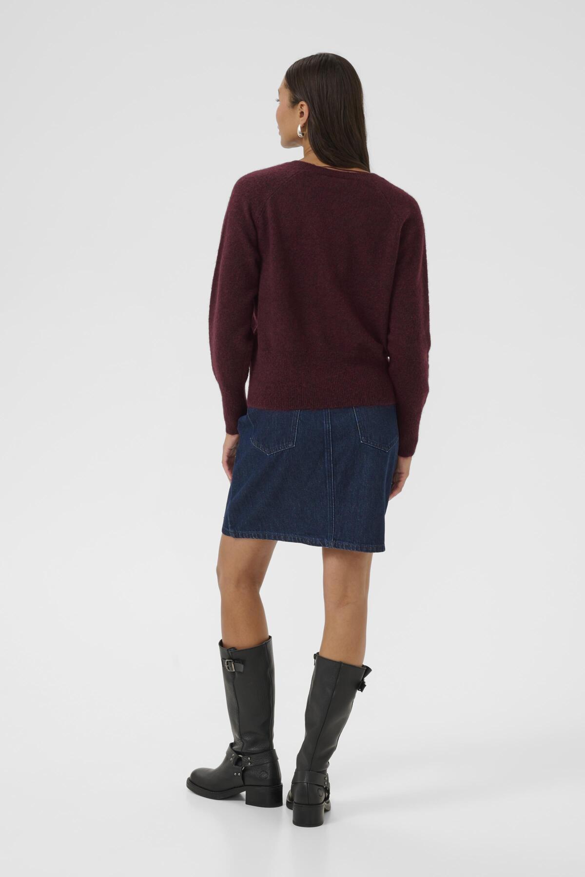 Kaffe Clothing KAniel v-neck Pullover Windsor Wine Melange