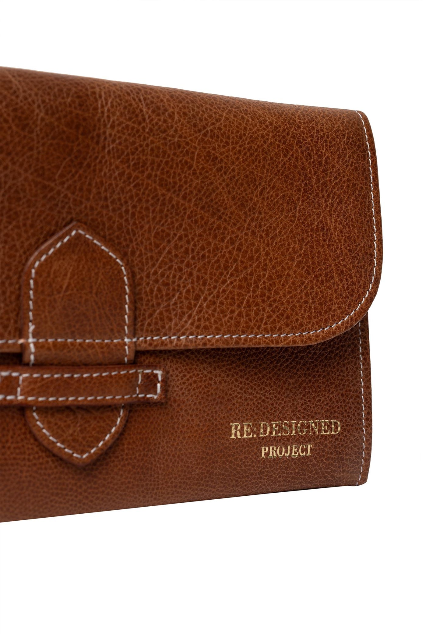 RE:DESIGNED Strikkemappe Prosjekt 15 Walnut 100% Skinn