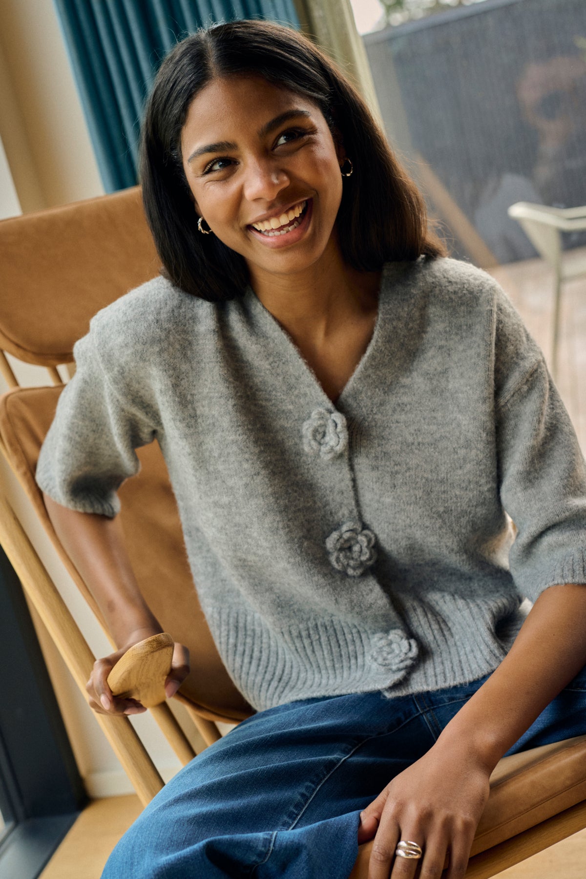 Kaffe Clothing KArosie Cardigan Grey Melange