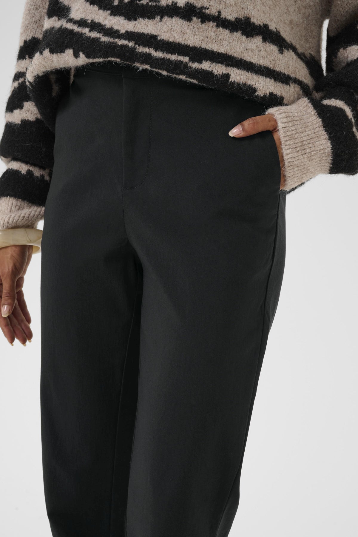 Culture CUbengtha Long Flare Pants Black