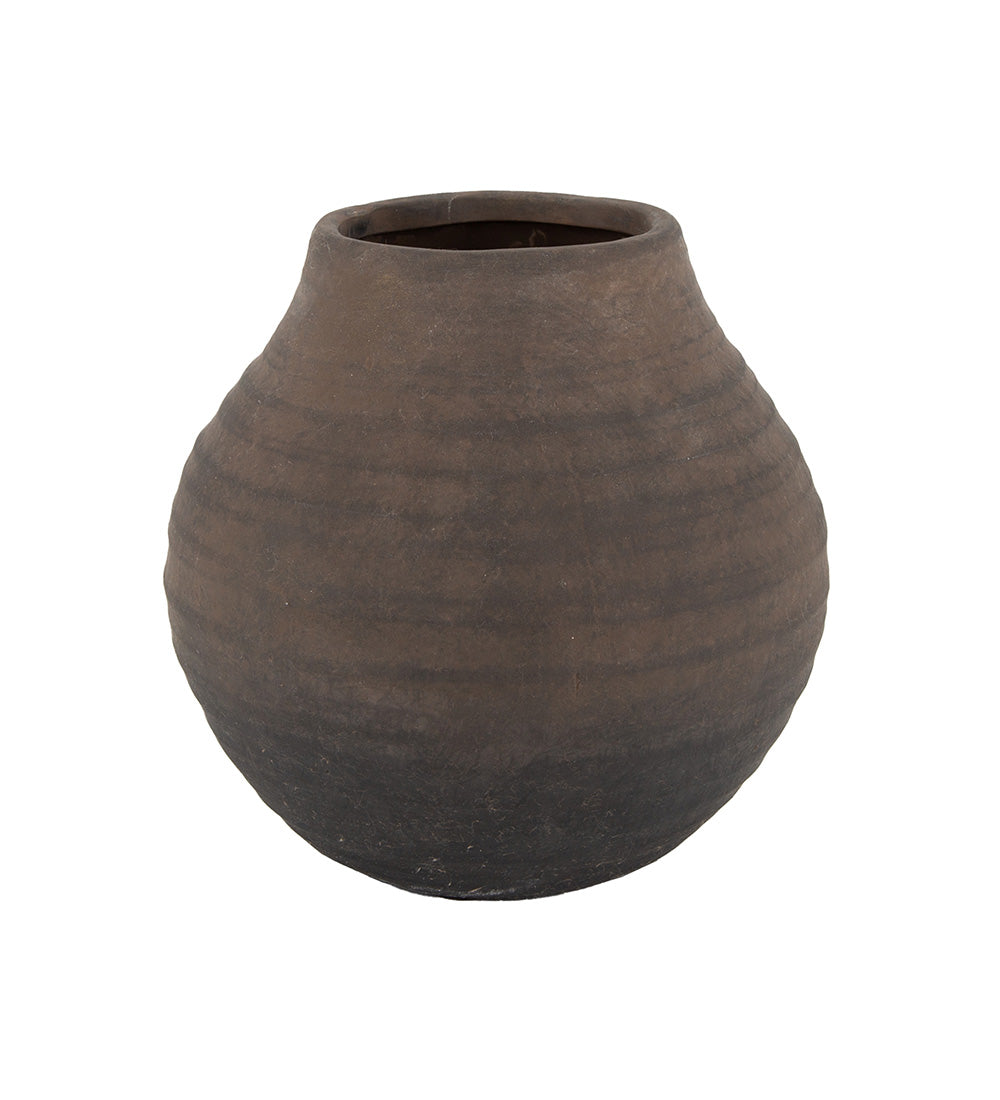 Holmen Camela Vase Mørk Brun 18x18x17,5 cm