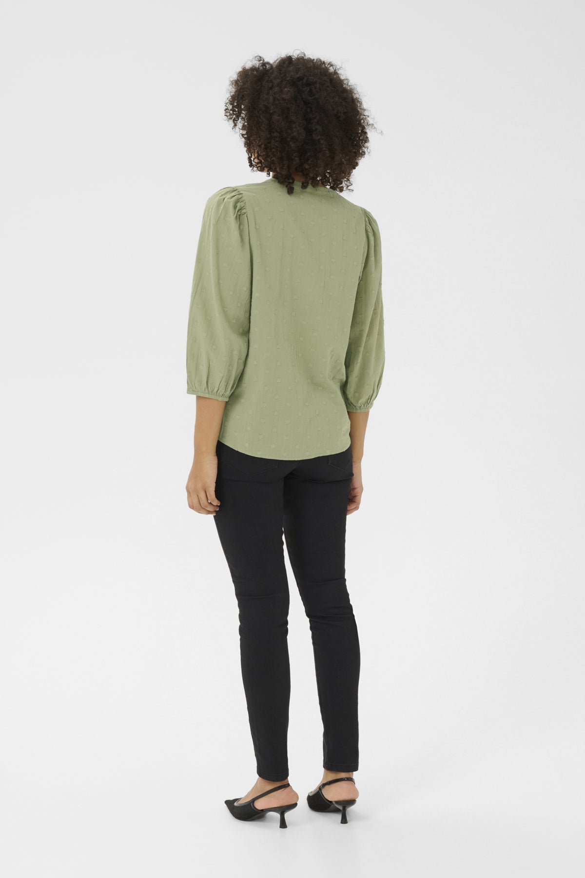 Kaffe Clothing KAjollia Blouse Oil Green