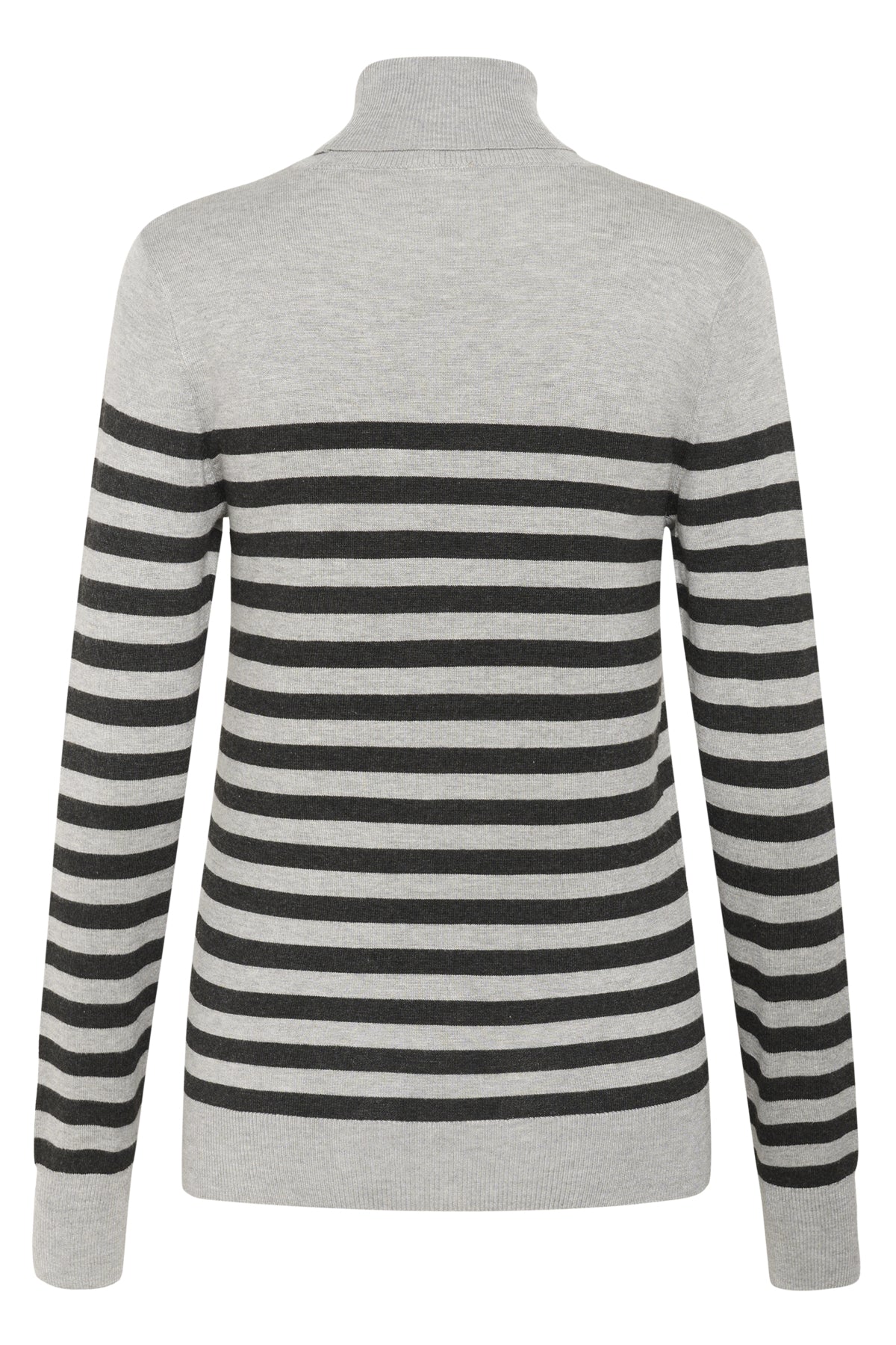 Kaffe Clothing KAlizza Striped Roll Neck LGM/DGM Half Stripe
