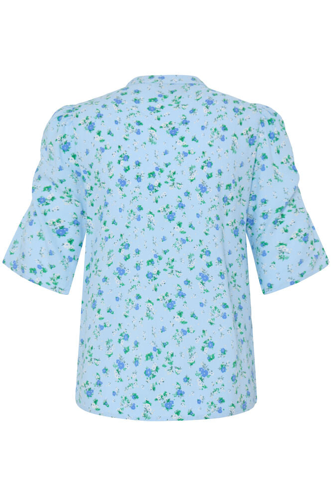 Ichi IHvera – Lyseblå bluse med blomsterprint