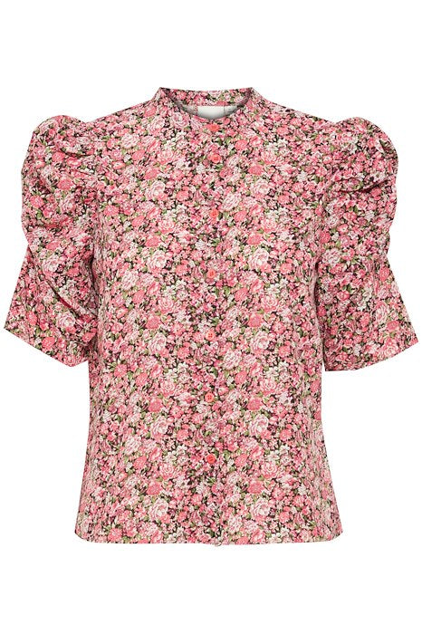 Ichi Ixnora MS Carmine Flower Print