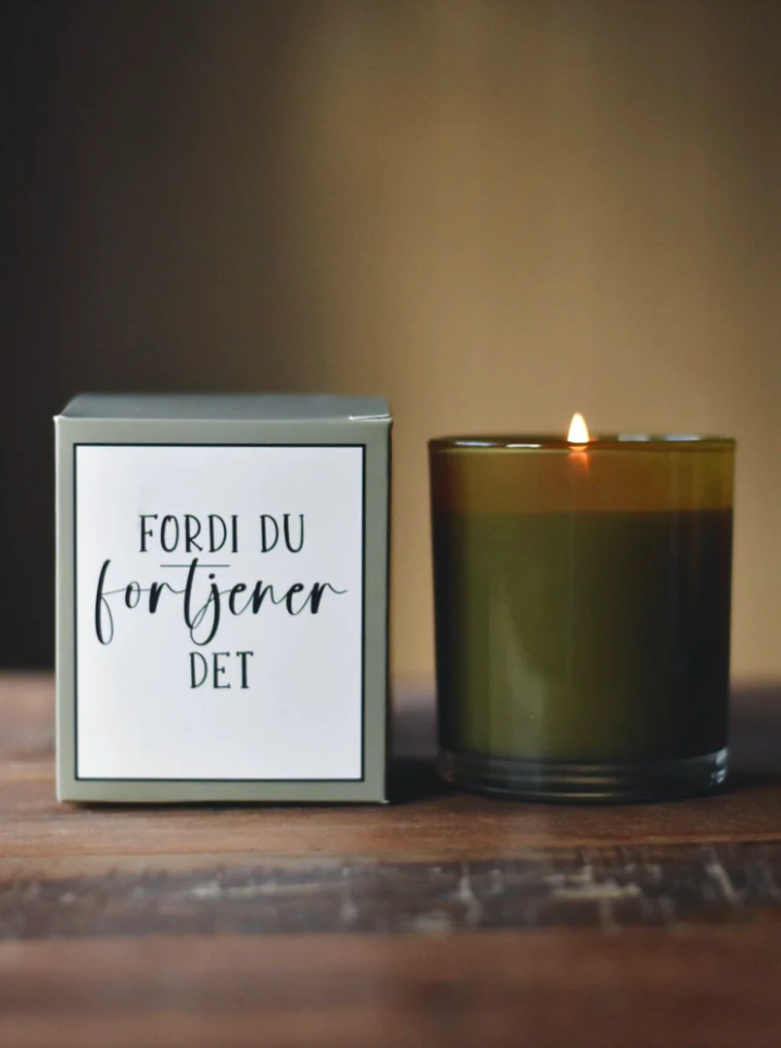 Trend Design Duftlys i gaveeske 8x9cm «Fordi Du Fortjener Det»