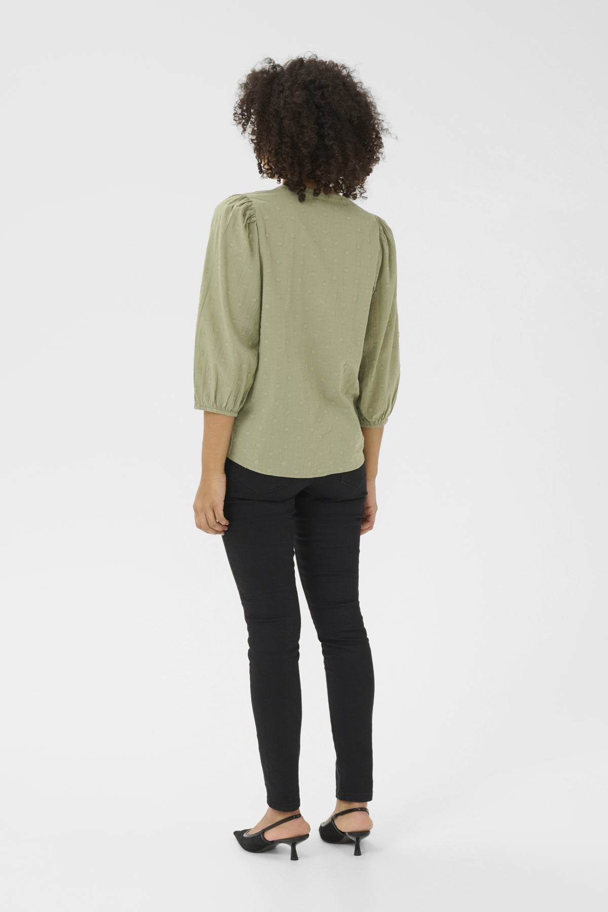 Kaffe Clothing KAjollia Blouse Oil Green
