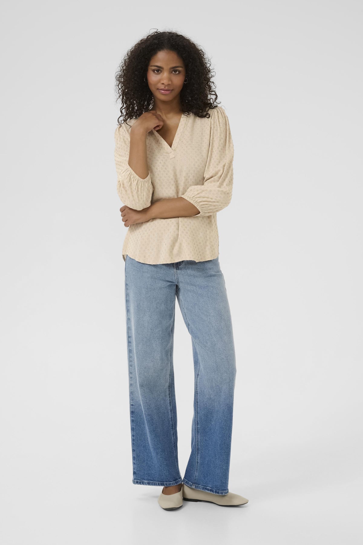 Kaffe Clothing KAannika Blouse Feather Gray