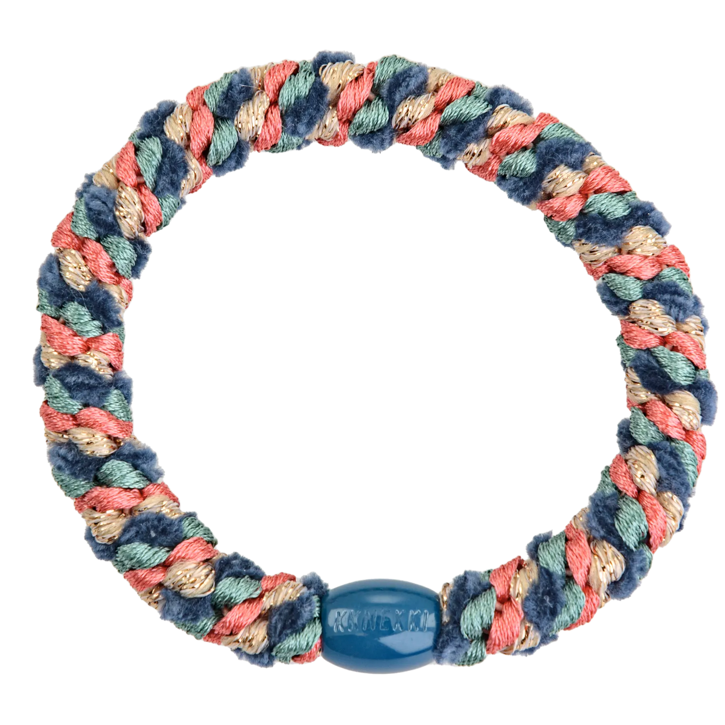 Kknekki Hårstrikk Mix pomerant blue green