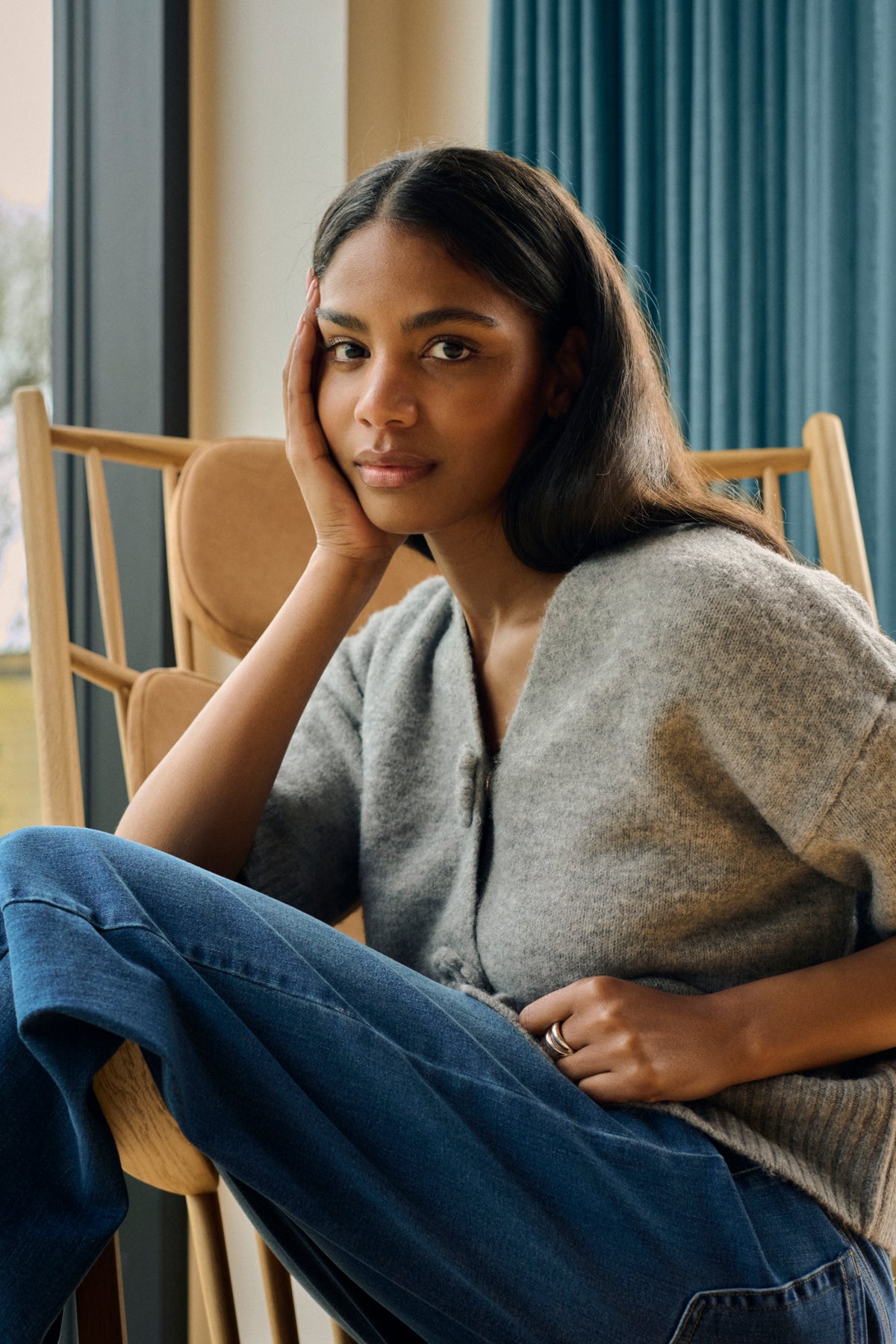 Kaffe Clothing KArosie Cardigan Grey Melange