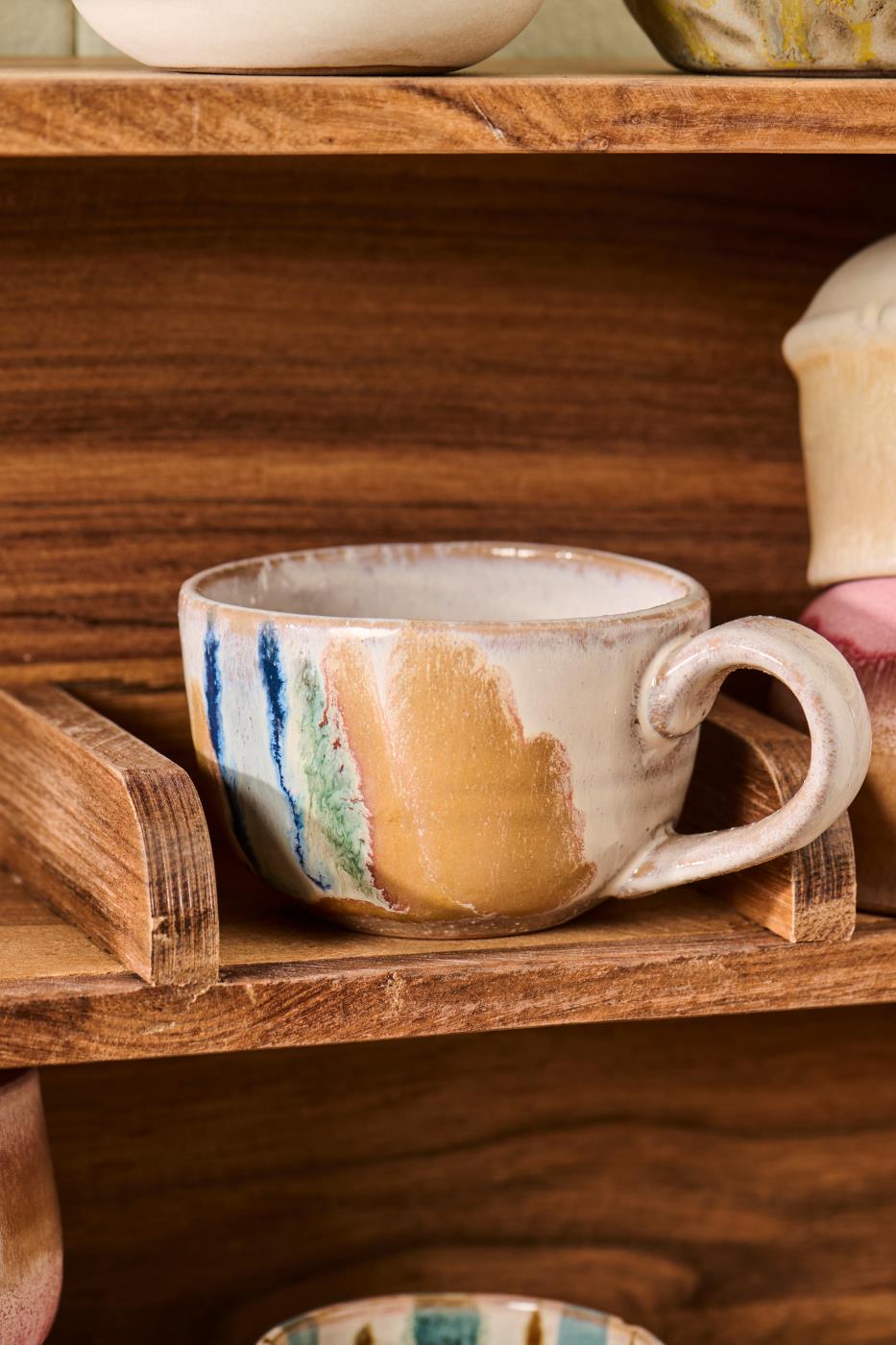 Ib Laursen Krus med håndtak Trosa blå struktur