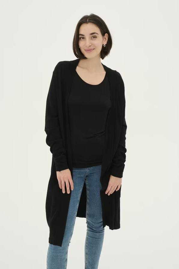Culture CUannemarie Long Cardigan Black