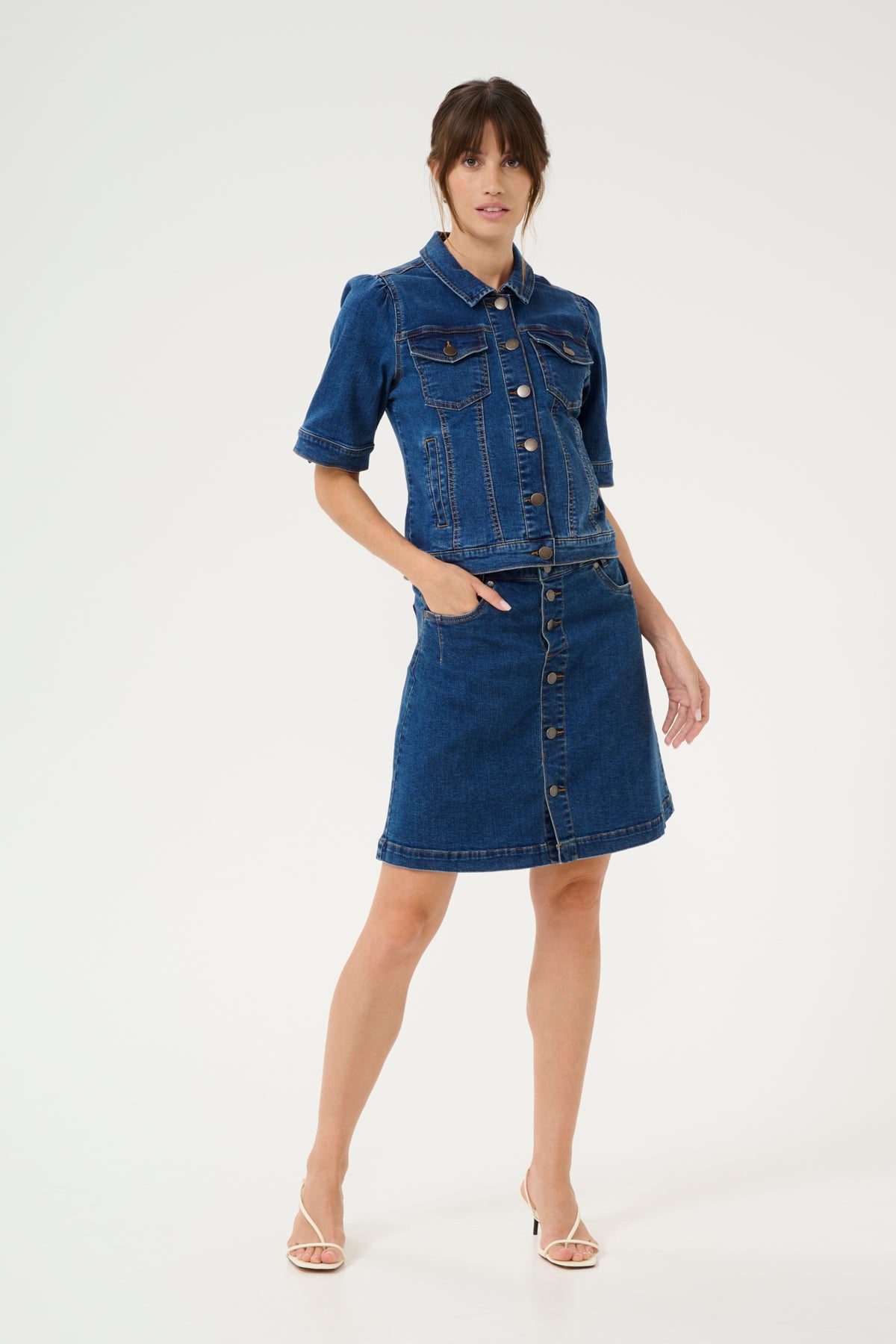 Culture CUdeva Ami Jacket Medium Blue Wash