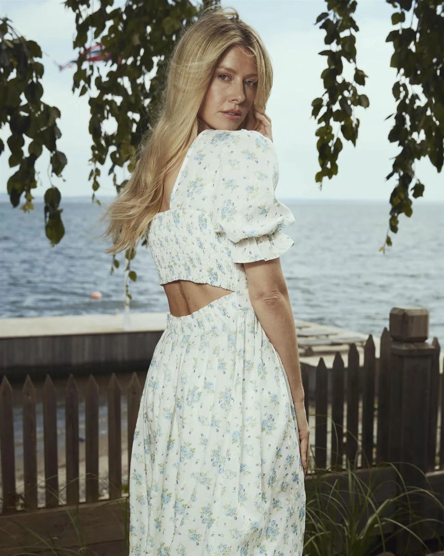 Helen Flower Dress - Pink