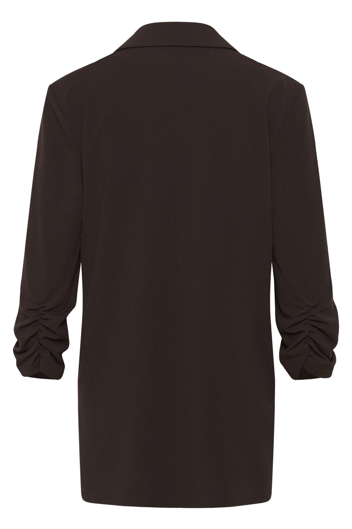 Kaffe KAphoebe – Mørkebrun blazer med 3/4-ermer