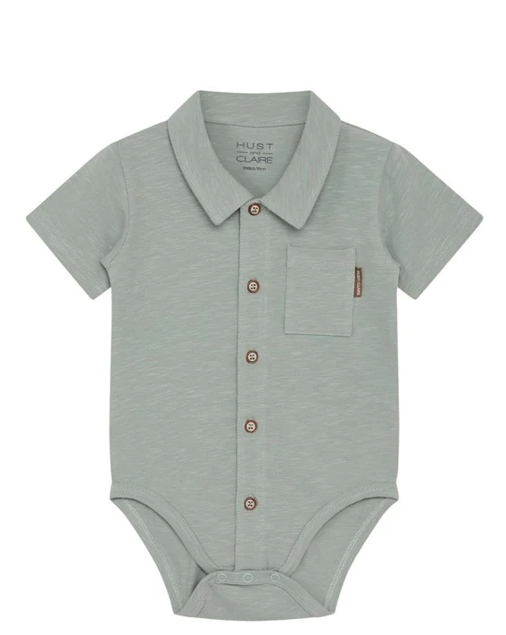 Hust and Claire Bay Bodyskjorte Jade Green