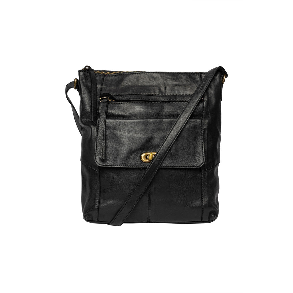 RE:DESIGNED Leknes Urban Crossover Black 100% Skinn