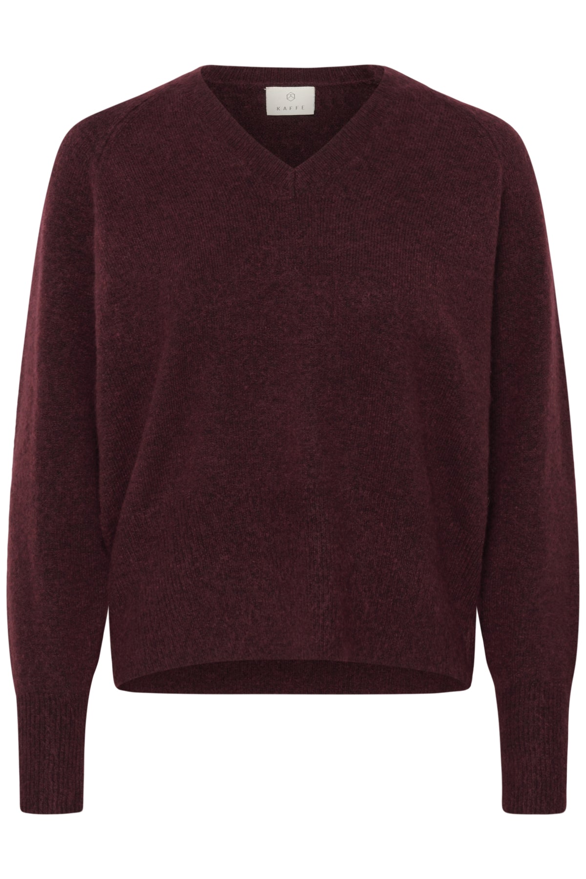 Kaffe Clothing KAniel v-neck Pullover Windsor Wine Melange