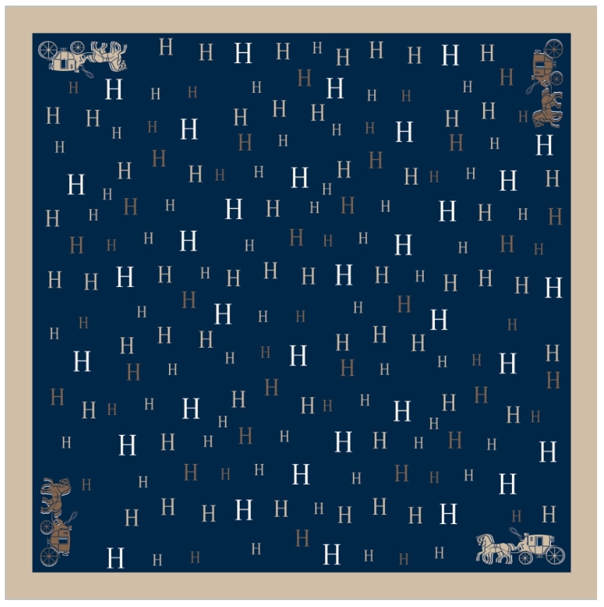 Silkeskjerf Bandanas - mørkeblå