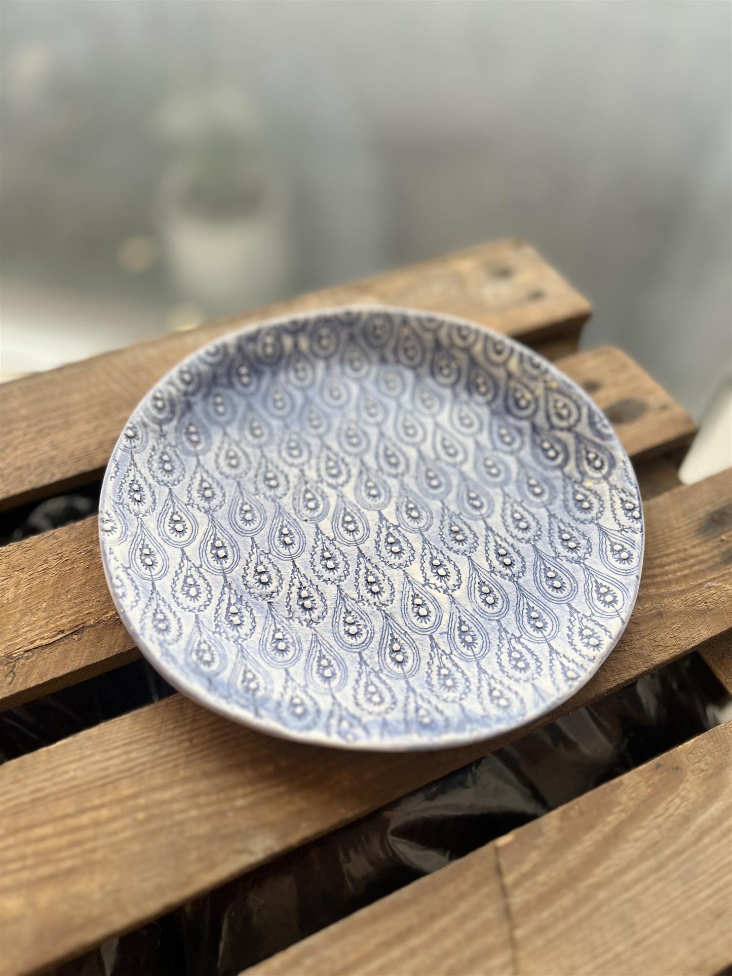 Wonki Ware Tallerken 22,5cm - Mørk Blå