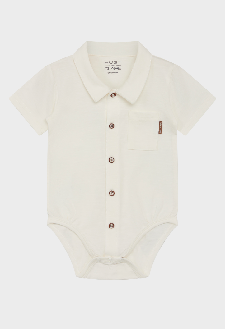 Hust and Claire Bay Bodyskjorte Ivory