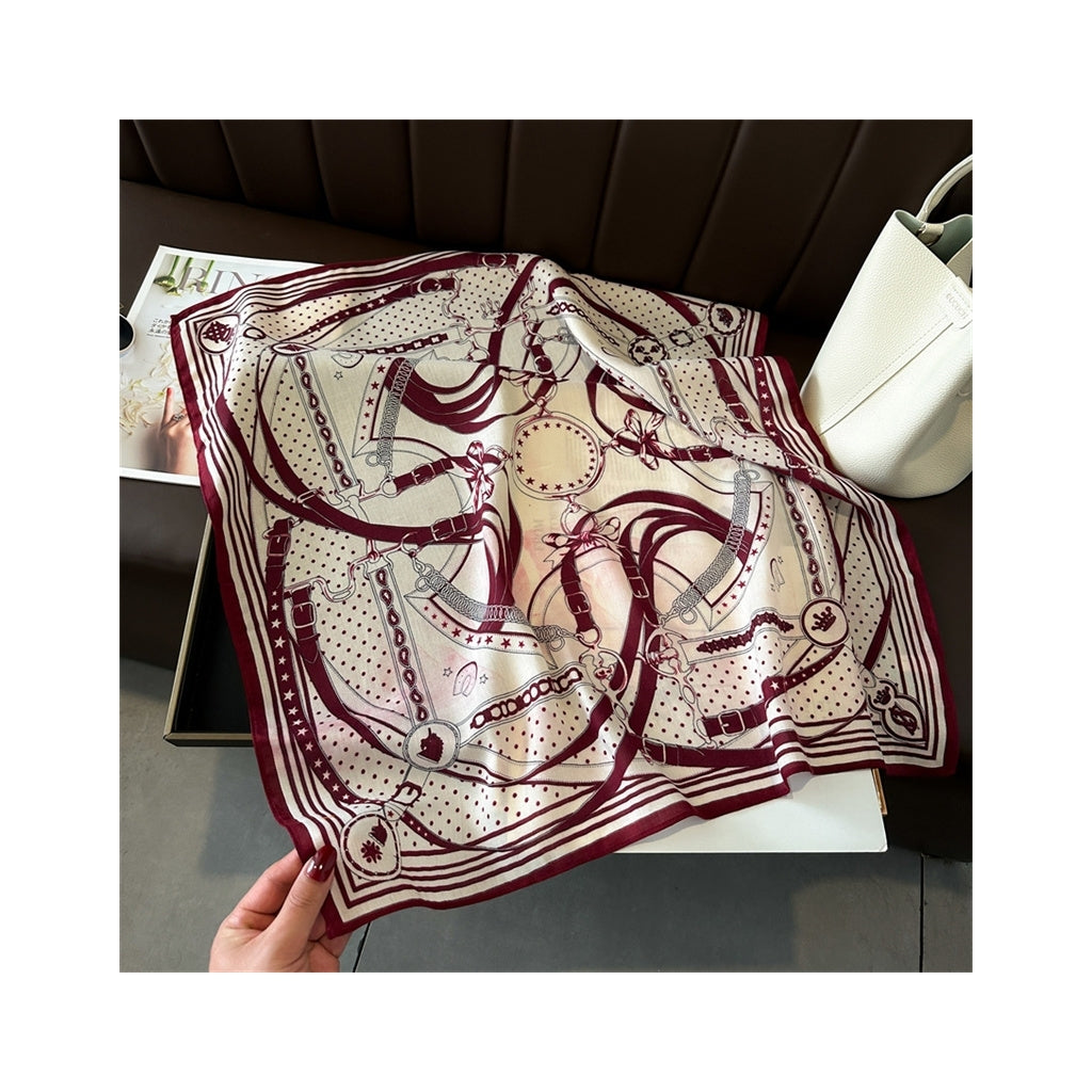 Silkeskjerf Bandanas - Vinrød