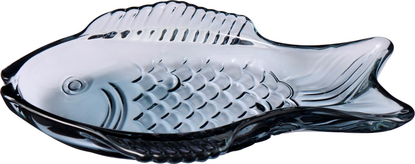 Ib Laursen Fiskefat Mørkeblått glass