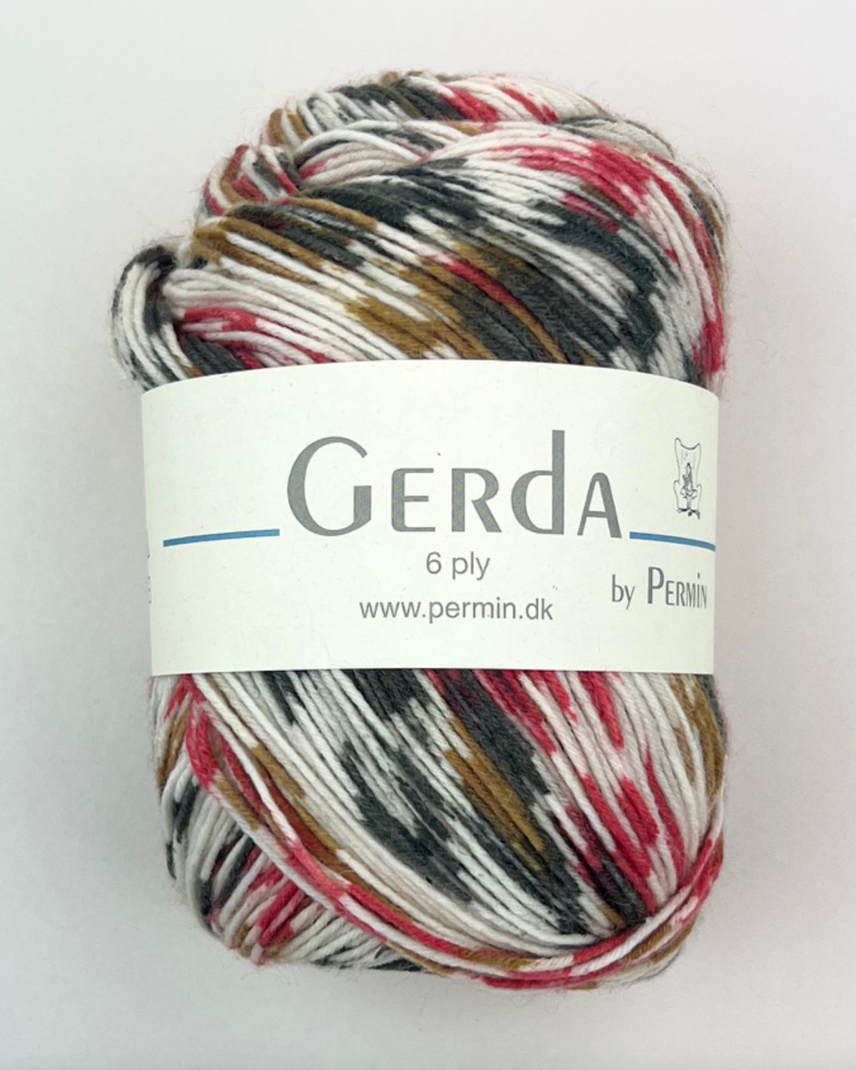 Gerda Garn 75% ull 25% polyamid, 150g "sensommereng"