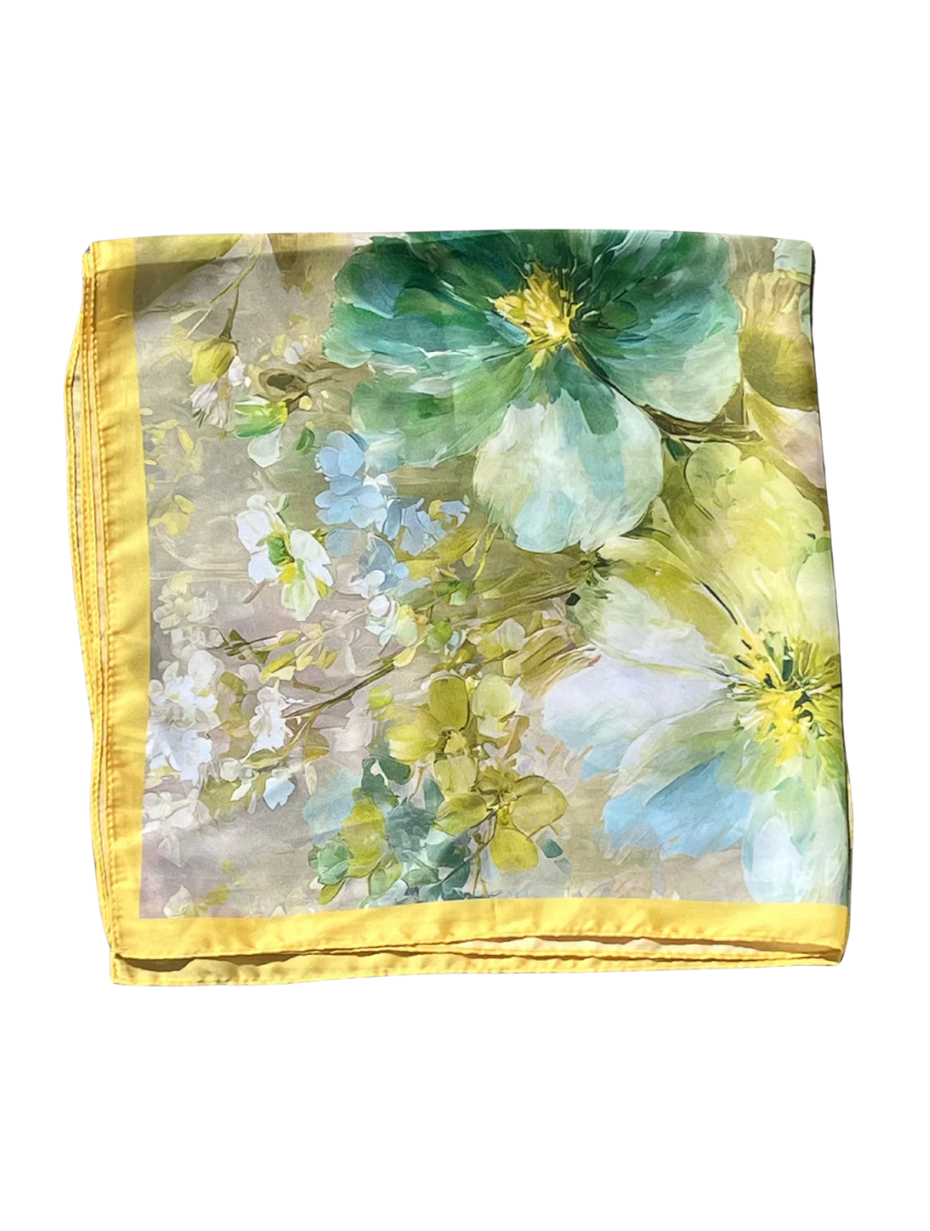 Nora Norway Silkeskjerf S26 Meadow Yellow