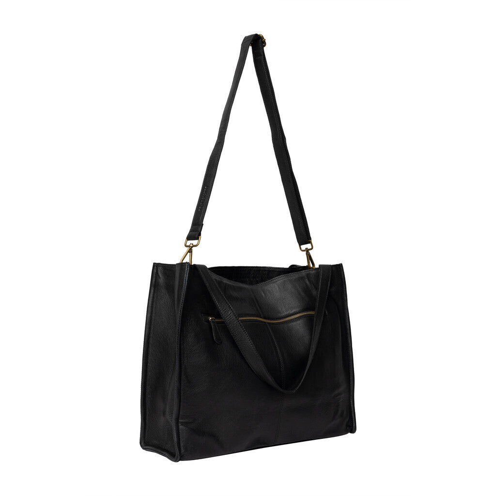 RE:DESIGNED Skinnveske Aro Urban Black 100% Skinn