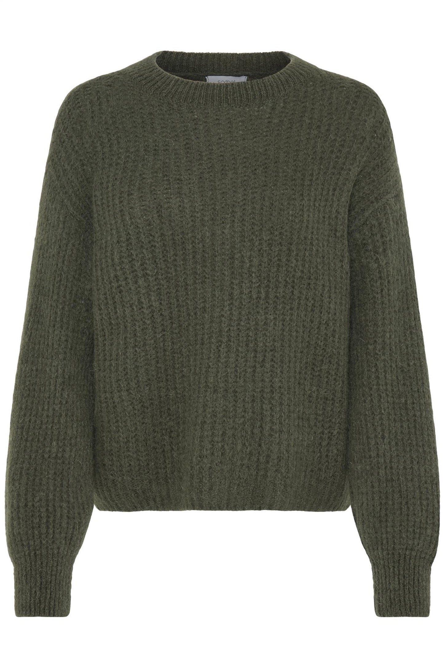Sorbet SBgulvig Bellis Knit Blouse Dusty Olive