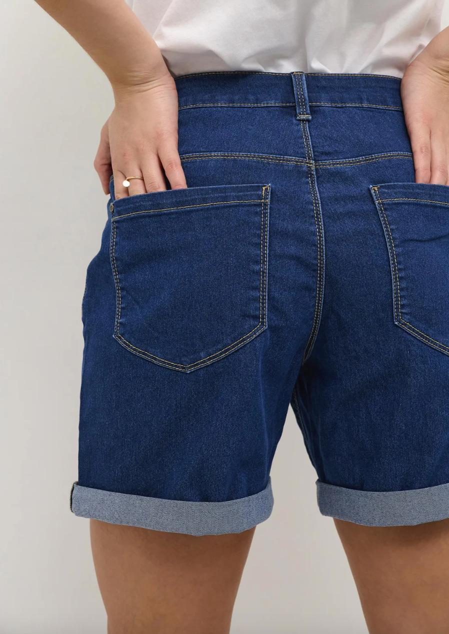 Kaffe Clothing KAvicky Denim Shorts Medium Blue Washed Denim