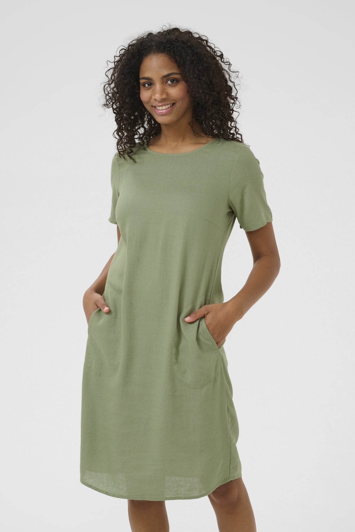 Kaffe Clothing KAmilia Dress Oil Green