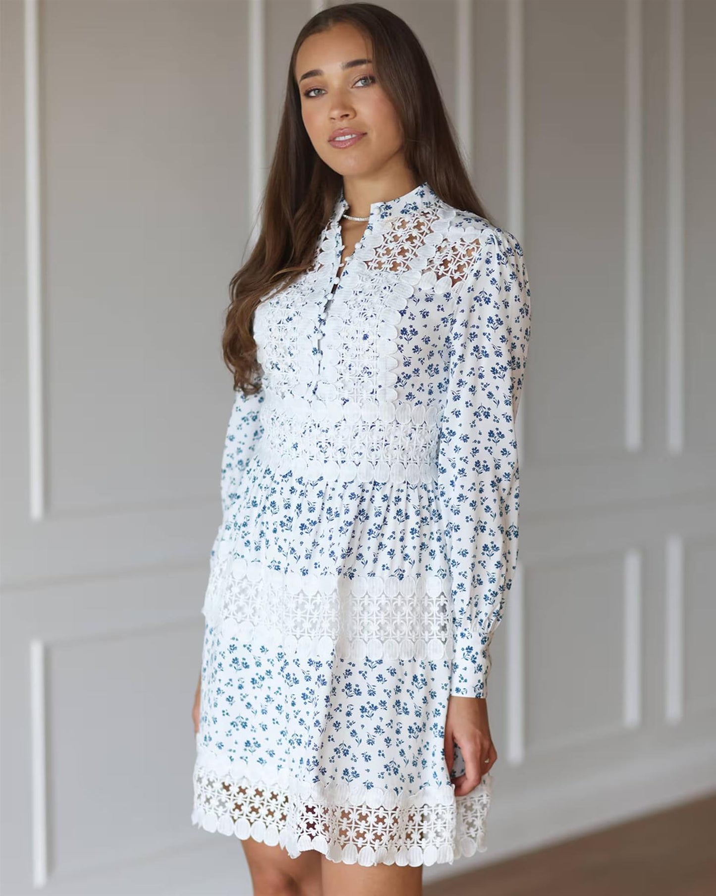 Floyd Karina Flowy Offwhite/Blue